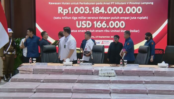 Kejagung Pamer Rp1 Triliun dari PSMI, Terkait Kasus Lahan Inhutani V