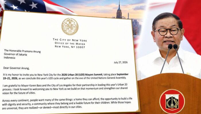 Penuhi Undangan Zohran Mamdani Pramono Anung ke New York, Bahas Kerja Sama